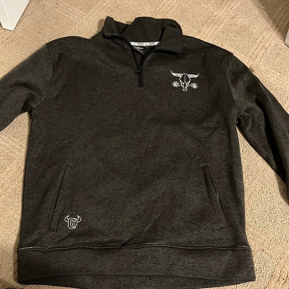 cowboy hardware size large quarter zip
